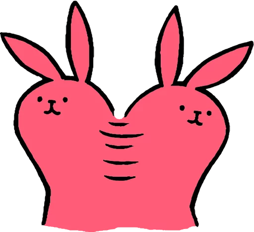 Pink Rabbit stiker 😜