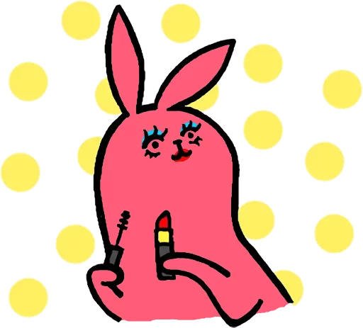 Pink Rabbit stiker 😊