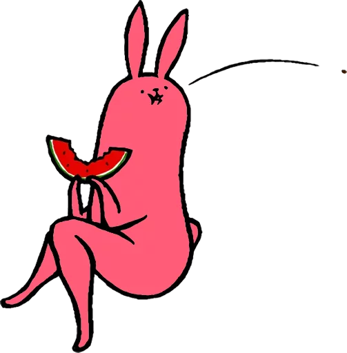 Pink Rabbit sticker 😙