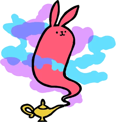 Стікер Pink Rabbit 😝