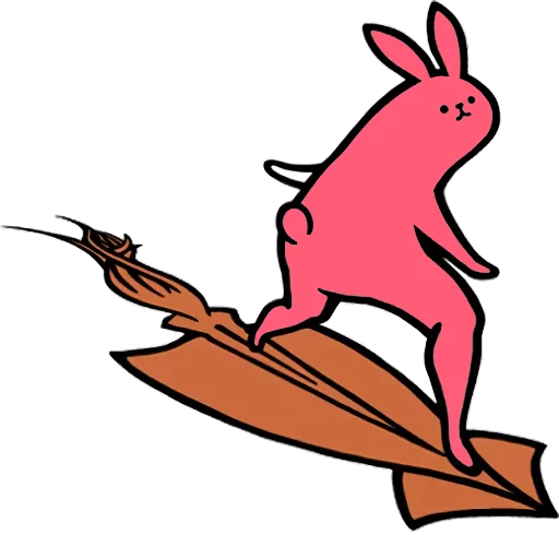 Pink Rabbit sticker 😀
