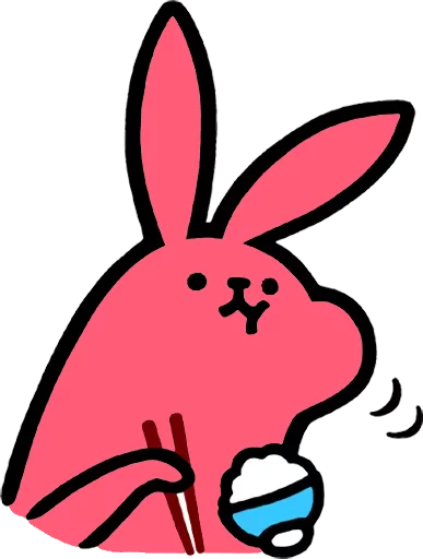 Pink Rabbit sticker 😁