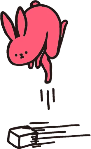 Pink Rabbit emoji 