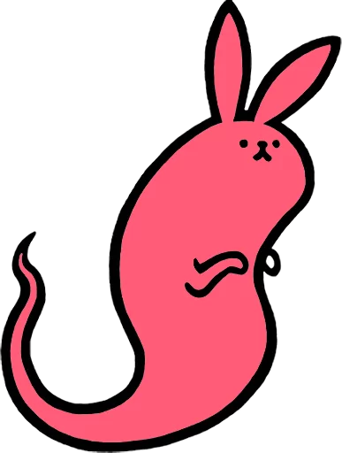 Pink Rabbit stiker 😝
