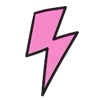 Pink Rock Star emoji ⚡️