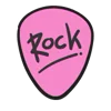 Емодзі Pink Rock Star 🤘