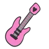 Емодзі Pink Rock Star 🎸