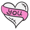 Pink Rock Star emoji 🤍