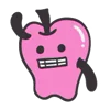 Pink Rock Star emoji 🍎