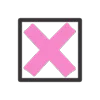 Pink Rock Star emoji ❎