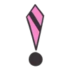 Pink Rock Star emoji ❕
