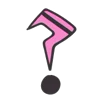 Pink Rock Star emoji ❔