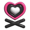 Pink Rock Star emoji 🖤