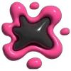 Pink Rock Star emoji 🖤