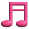 Pink Rock Star emoji 🎵