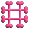 Pink Rock Star emoji ⬛️