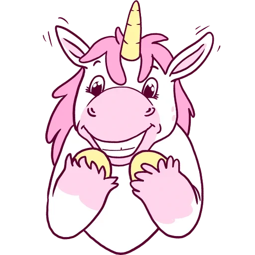 Telegram Sticker «Pink Unicorn» 😜