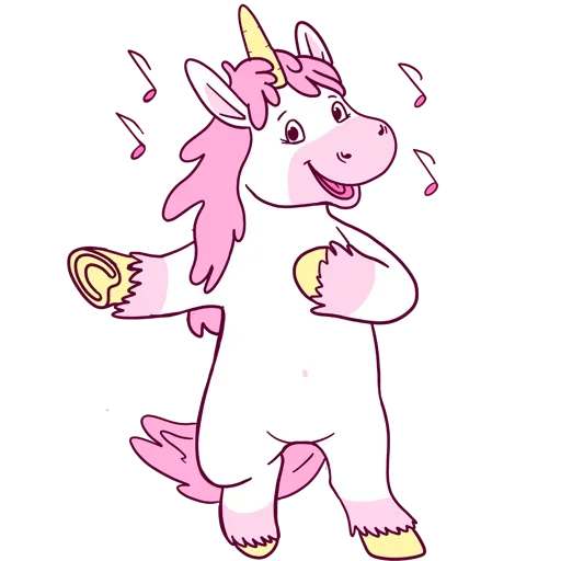 Telegram Sticker «Pink Unicorn » 🤩
