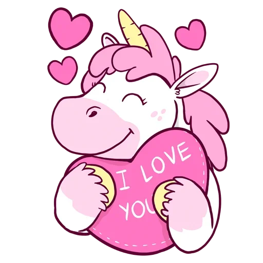 Telegram Sticker «Pink Unicorn» 🤪
