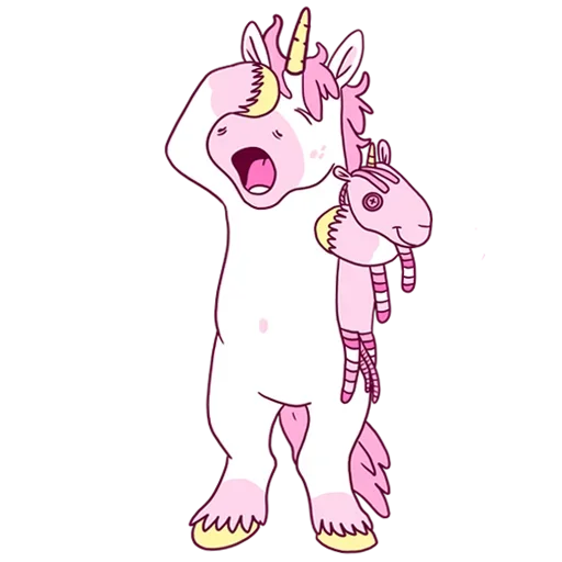 Эмодзи Pink Unicorn 😜