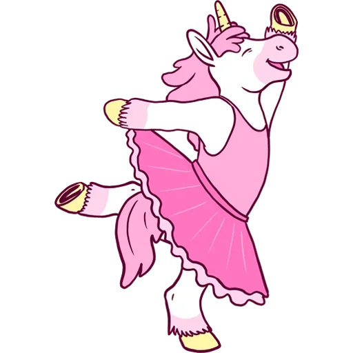 Telegram Sticker «Pink Unicorn» 🤨