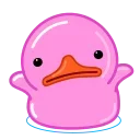 Стикер Pink Duck  🤷‍♂