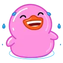 Pink Duck  stiker 🤣