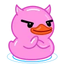 Стикер Pink Duck  😈