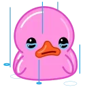 Pink Duck  stiker 🥺