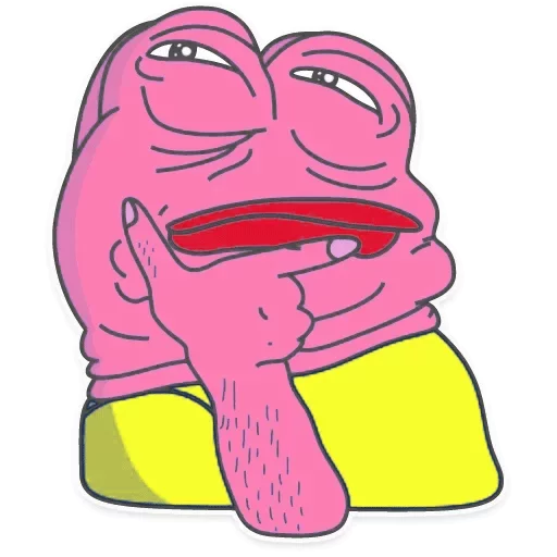 Telegram Sticker «Pink PEPE» ?