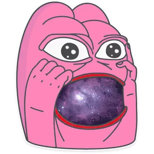 Telegram Sticker «Pink PEPE» ?