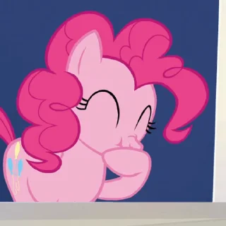 Pinkie Pie animated stiker 🤫