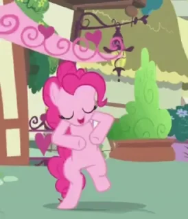 Pinkie Pie animated stiker 😄