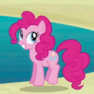 Pinkie Pie animated stiker 😊