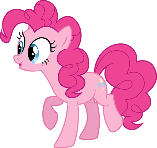 Telegram stiker «Pinki Pie Pony» 😗