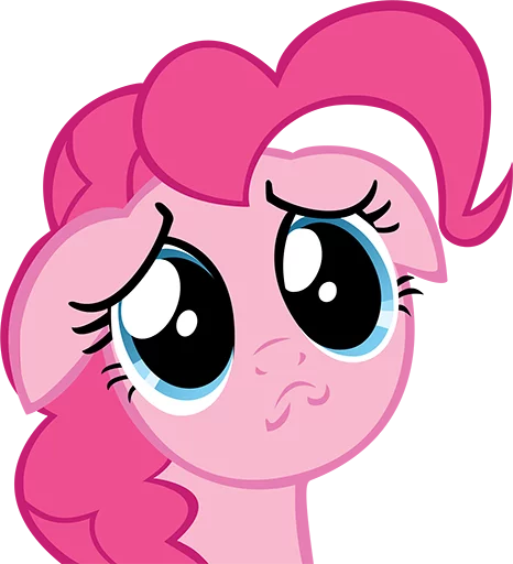 Telegram Sticker «Pinki Pie Pony» 😟