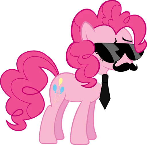 Telegram stiker «Pinki Pie Pony» 😎