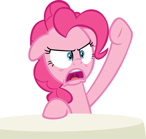 Telegram Sticker «Pinki Pie Pony» 😤