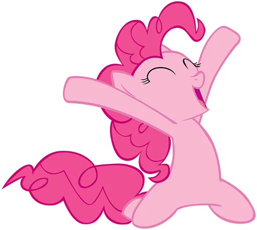 Telegram stiker «Pinki Pie Pony» 😆