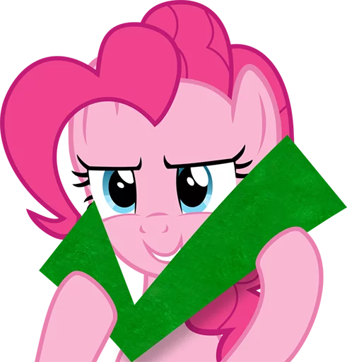 Telegram Sticker «Pinki Pie Pony» 😈