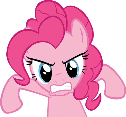 Стікер Telegram «Pinki Pie Pony» 😤