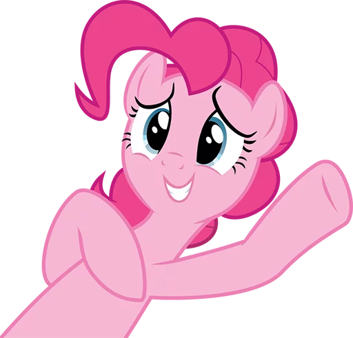 Стикер Telegram «Pinki Pie Pony» 😅