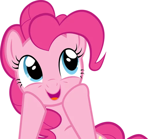 Telegram stiker «Pinki Pie Pony» 😃