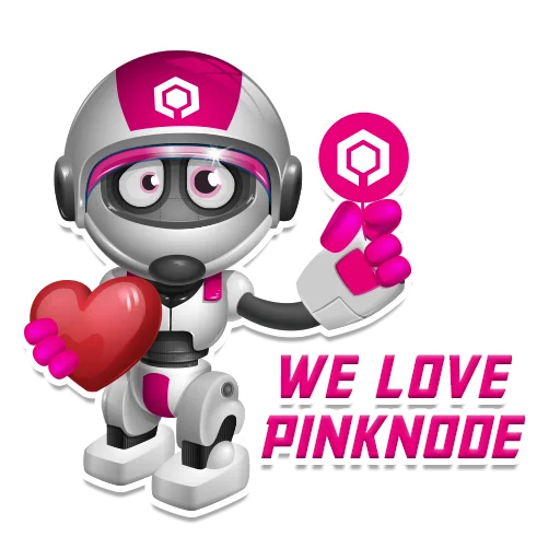 Стикер Telegram «Pinknode» 🥰