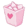 pink emoji 🗑