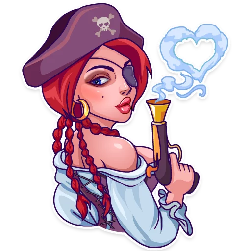 Rica the Pirate stiker ❤