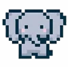 Pixel Animals Set emoji 🐘