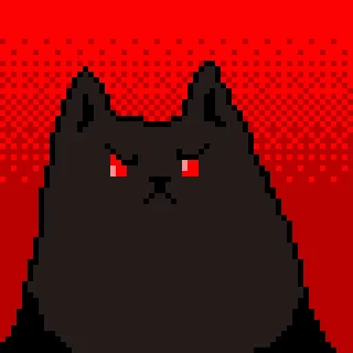 Стікер Pixel Cat  😡