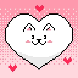 Pixel Cat  stiker 😍
