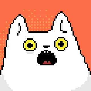 Стікер Pixel Cat  😦